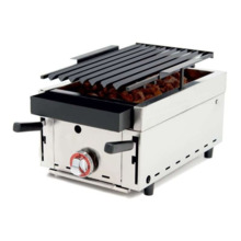BARBACOA A GAS CON PIEDRA VOLCÁNICA